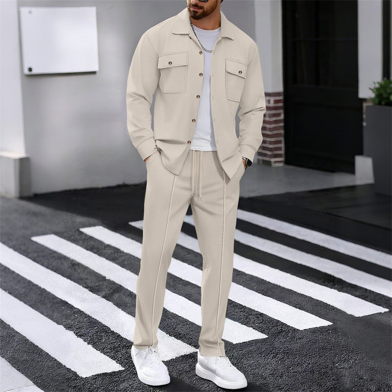 Waffle Comfort Jacket and Pants Set